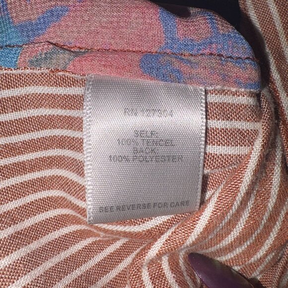 John Mark Button Up Shirt Women’s Small Mixed Print Boho Floral Paisley Tunic - Picture 7 of 7